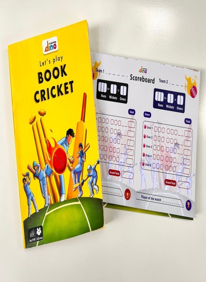 Learning Dino Book Cricket Game - 2 to 4 Player | Travel Game | Gift for Cricket Lover | Secret Santa Gift | Family Game - Image 4